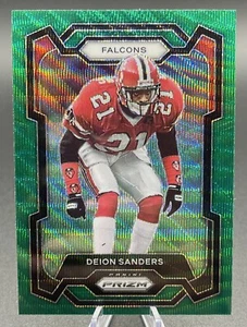 2023 Panini Prizm Deion Sanders Green Wave Prizm #15 - Falcons - Picture 1 of 2