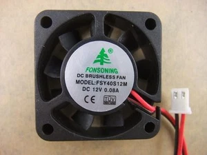 FONSONING FSY40S12M 4010 40mm x10mm Fan 12V 0.08A VGA 2Pin 4708-001 - Afbeelding 1 van 1
