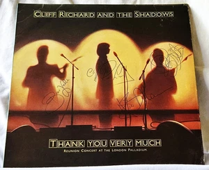 CLIFF RICHARD THE SHADOWS Thank You Very Much * SIGNED X 4! * UK LP 1979 EX/VG+ - Foto 1 di 10