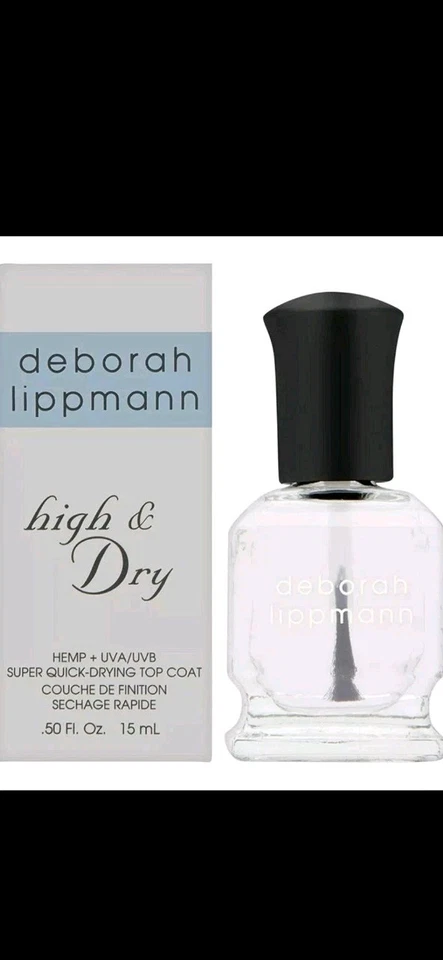 Deborah Lippmann High and Dry Top Coat 15ml/0.5oz Brand New Foto 1 de 1