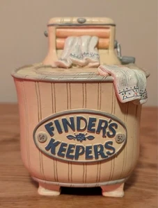 Finders Keepers Old Fashion Wringer Washer Coin Bank - Picture 1 of 6