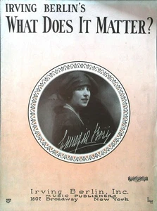 Worauf kommt es an? Alte Noten von Irving Berlin 1927 - Bild 1 von 1