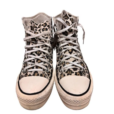 Zapatos de caña alta Converse para mujer 7 con estampado de leopardo estilo portabrocas con estampado animal 570915C Foto 1 de 4