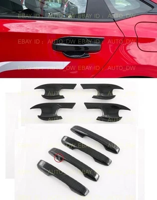 Tapa de manija de puerta ABS cubierta de cuenco moldura de taza para 23-25 Honda HR-V HRV Smartkey fibra Foto 1 de 4