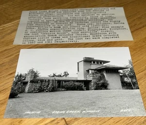 1968 TALIESIN SPRING GREEN RPPC Frank Lloyd Wright Stamps. First Day Issue - Picture 1 of 6