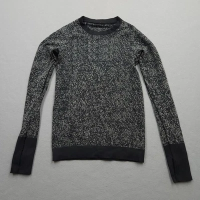 Lululemon Top Womens 4 Gray Rest Less Pullover Long Sleeve Athletic Running Gym - Изображение 1 из 4