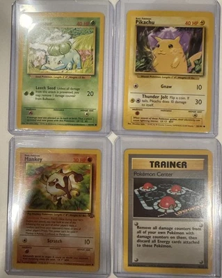 Pokemon Pikachu Vintage WOTC Base Set and Jungle Cards - Image 1 of 4