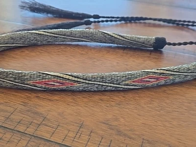 Подлинный сплетенный конский волос шляпа группы шляпа хвосты конец кнуты Western шоу износ - Изображение 1 из 4