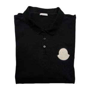 Camiseta polo Moncler Big Terry Logo manga corta - negra - XXXL - 2XL - PRECIO DE VENTA SUGERIDO POR EL FABRICANTE 210 £ - Imagen 1 de 11