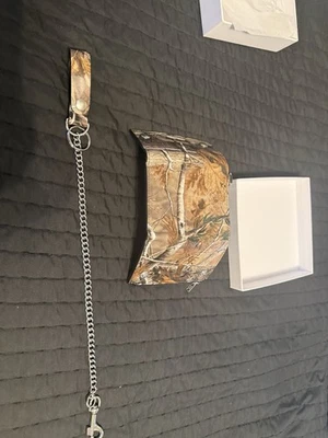 Ships ASAP! Supreme FW25 Leather Chain Wallet Realtree Camo - Image 1 of 4