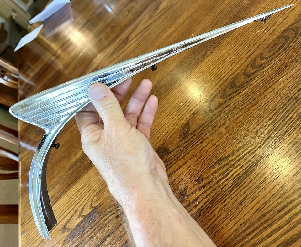 1941 Nash Ambassador 600 capô cromado enfeite moldura 41 - Imagem 1 de 4