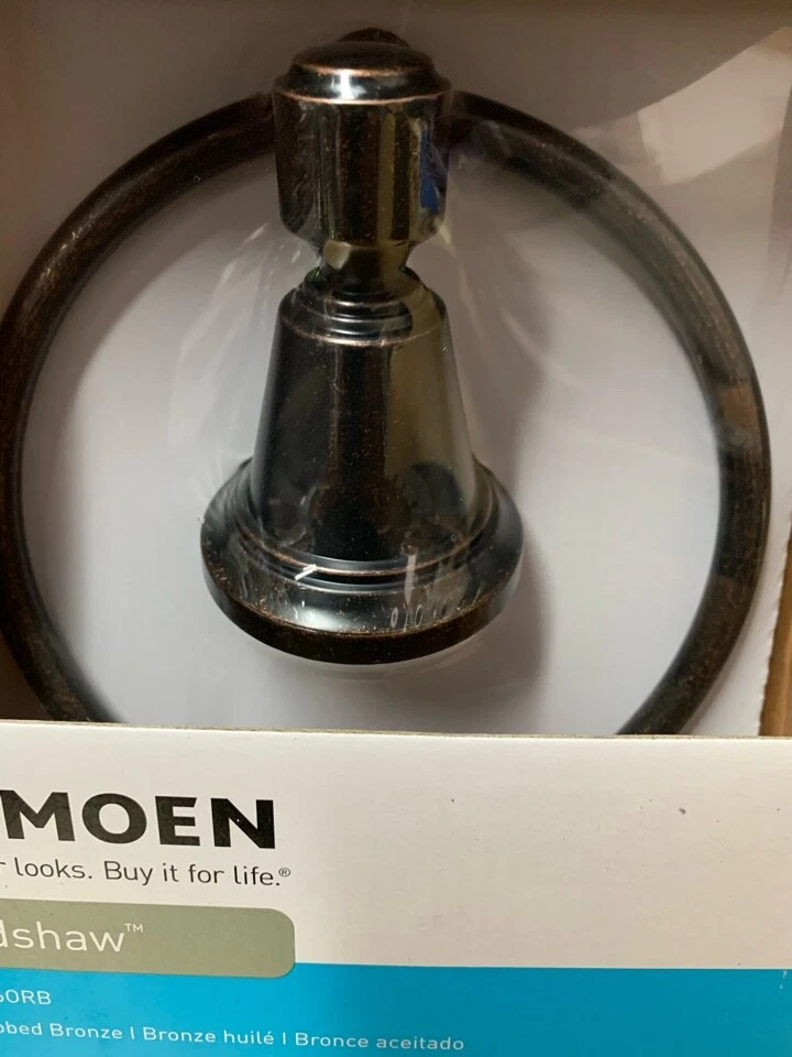 Moen Bradshaw Oil-rubbed Bronze Wall Mount Towel Ring ( DN3686ORB )