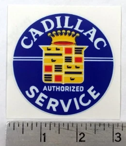 Vintage Cadillac Service sticker decal 3" diameter - Bild 1 von 1