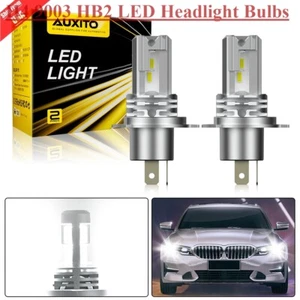 AUXITO 9003/H4 CSP 6500K White LED Headlight Bulbs 40000LM Conversion Kit Hi-Low - Picture 1 of 24
