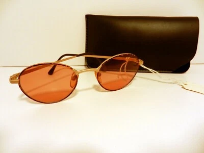 Giorgio Armani 129 759 Antique Gold Metal Brown Tortoise Oval  Sunglasses 3425 - Image 1 of 4