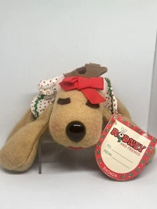 Vintage Hallmark Rhonda Reindeer Plush Beanie Stuffed Animal 1984 Christmas - Picture 1 of 9