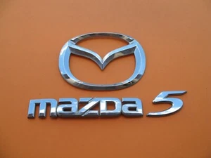 06 07 08 09 10 MAZDA 5 MAZDA5 EMBLEMA CENTRO PUERTA TRASERA LOGOTIPO INSIGNIA JUEGO A3700 - Imagen 1 de 6