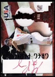 2006-07 USA Baseball Signatures Jersey Red #40 Greg Peavey Auto Jersey /50 - Picture 1 of 2