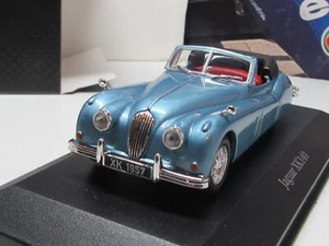 ATLAS - JAGUAR XK140 - METALIC BLUE - 1/43 SCALE MODEL CAR - JAGUAR COLLECTION - Picture 1 of 4