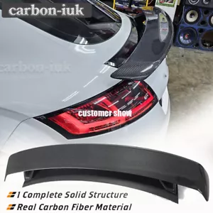 REAL CARBON For TT Mk2 Audi 8J TTS Coupe 2008-2014 Rear Trunk Spoiler Boot Wing - Picture 1 of 13