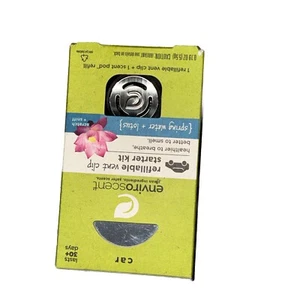 Enviroscent Car Fresneners Refillable Vent Clips (1) 7 Refills Lotus And Aloe - Picture 1 of 2