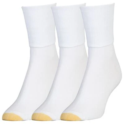 Calcetines tobilleros para mujer, 3 pares, blancos, medianos Foto 1 de 2