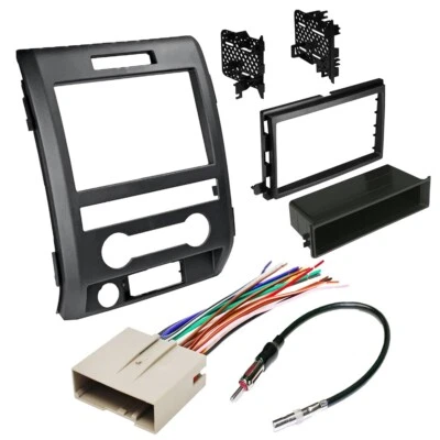 Double DIN Radio Car Stereo install Kit for 2009-2014 Ford F-150 (Classic Dash) Foto 1 de 4