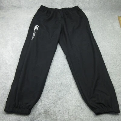 Canterbury Tracksuit Bottoms Mens 3XL Black Lined Cuffed Zip Leg Stadium Pants - Image 1 of 4