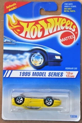1995 Hot Wheels Model Series Ferrari F355 10/12 Collector #350 ERROR UPSIDE DOWN - Image 1 of 2