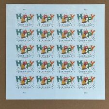 Sheet of 20 HAPPY BIRTHDAY Stamp 1 Booklet  Celebration Invitations Party Stamps
