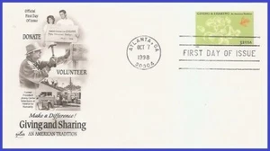 USA3 #3243 U/A ARTCRAFT FDC   Giving and Sharing - Picture 1 of 1