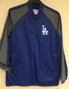 LA DODGERS Half Zip Pullover by G-III - Men Fast Track Half Zip PULLOVER MLB Lic - Picture 1 of 8