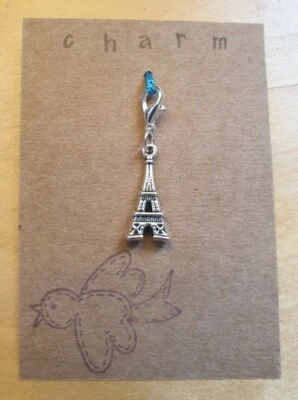 CLIP ON CHARM EIFFEL TOWER FOR BRACELET KEYRING HANDBAG ZIP - Image 1 of 4