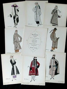 David The short Coat IN Skins And Furs 1922 8 Lithos Eo Gazette Of Good - Picture 1 of 12