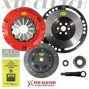 XTD STAGE 2 CLUTCH & CHROMOLY FLYWHEEL KIT CIVIC D16Z6 D16Y7 D16Y8 D17A1 D17A2 - Picture 1 of 7