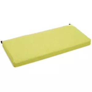 Blazing Needles Indoor/Outdoor Bench Cushion, 48" Wide, Lime - Picture 1 of 2