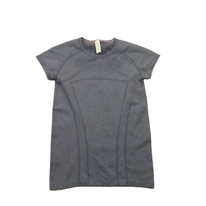 Ivivva Shirt Girls 14 Short Sleeve Crew Neck Lightweight Casual Blue - Picture 1 of 9