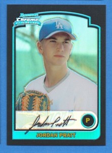 2003 Bowman Chrome Draft Refractor #BDP62 Jordan Pratt Dodgers