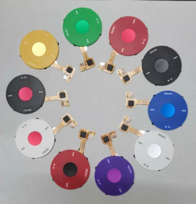 iPod Classic 6th 6.5 7th Gen Clickwheel Click Wheel Black Silver Select Button - Image 1 of 2