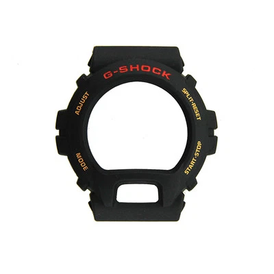 Casio G-Shock DW-6900 Black Matte Casio Factory Bezel Red&Orange Letters - Image 1 of 4