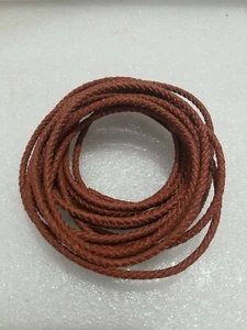 Genuine Leather, Rope Braided for Jewelry 3mm- Brown - Picture 1 of 2