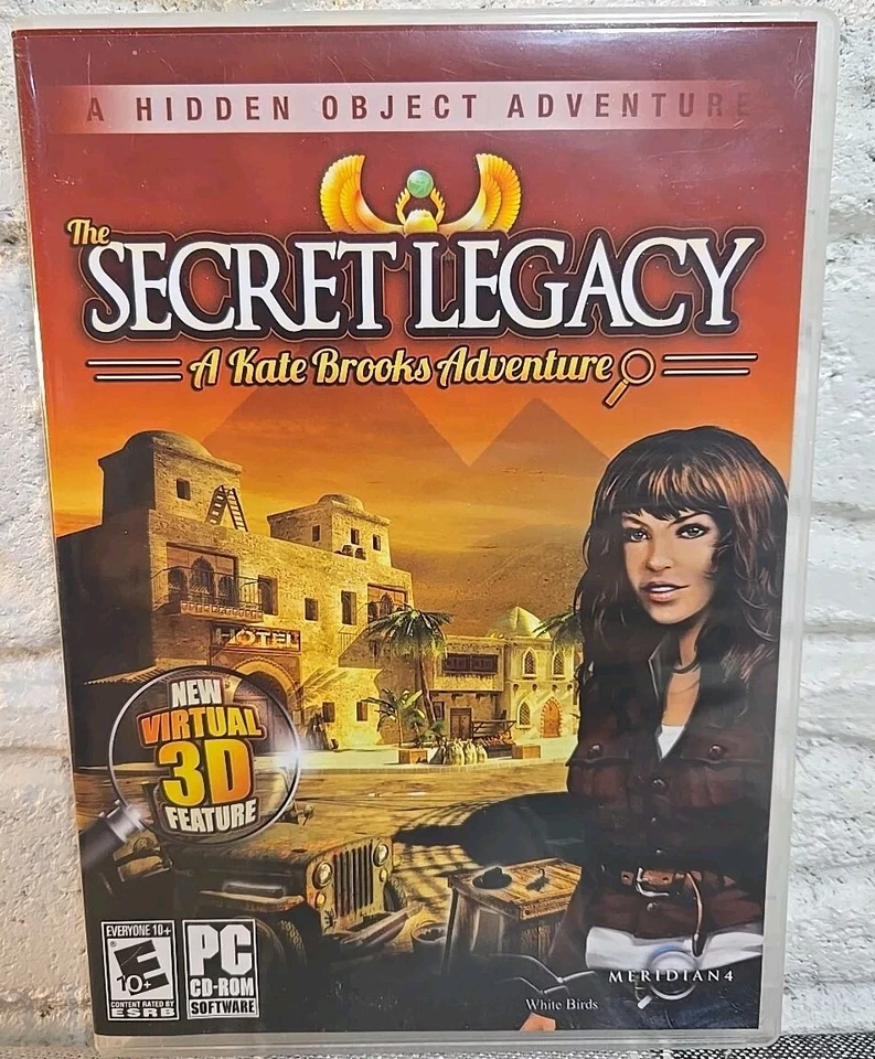 The Secret Legacy: A Kate Brooks Adventure PC CD-ROM Hidden Object Computer Game - Image 1 of 4