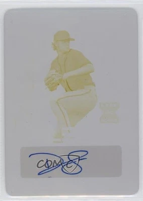2022 Leaf Trinity Clear Printing Plate Yellow 1/1 Dylan Lesko #CA-DL1 Auto 12ty - Image 1 of 3