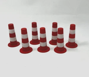 Vintage Hasbro Amaze-A- Matics 1969 Traffic Cones - Set Of 7 - Picture 1 of 6