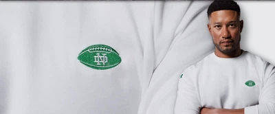 NEW Sold Out Under Armour Marcus Freeman Notre Dame Green Football Sweatshirt L - Image 1 of 4