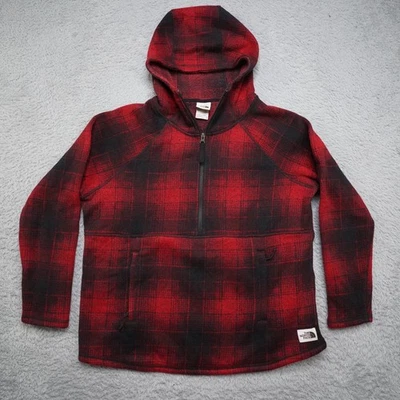 Sudadera con Capucha North Face Crescent Para Mujer XL Pullover a Cuadros Top Polar Cremallera Chaqueta Foto 1 de 4