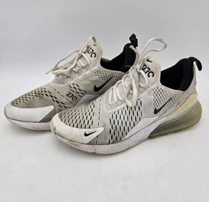 Nike Air Max 270 Low Top White Black Size 10 AH6789-100 Mens Lace Up Breathable - Picture 1 of 8