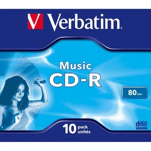 10x Verbatim CD-R Musik Rohlinge 80min 16x Schreiben Jewel Case - Bild 1 von 2