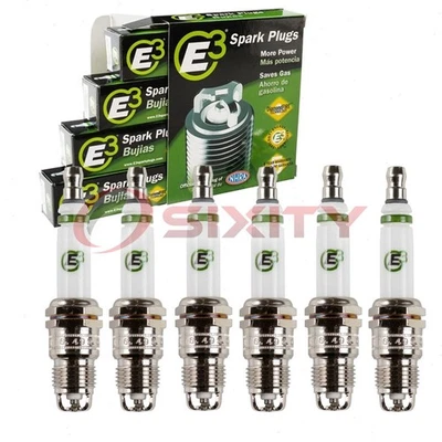 6 pc E3 Spark Plugs for 1982-1986 Oldsmobile Cutlass Ciera 2.8L V6 Ignition vb - Image 1 of 4