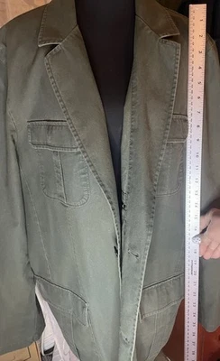 Chaqueta de Campo LL Bean Vintage Para Hombre 44 Alta Verde Lona Bolsillos de Carga Caza Foto 1 de 4